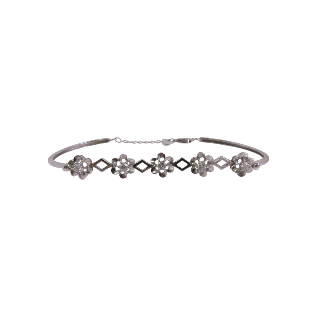 JEWELRY Diamond Bracelet in 18K White Gold (1 of 11)