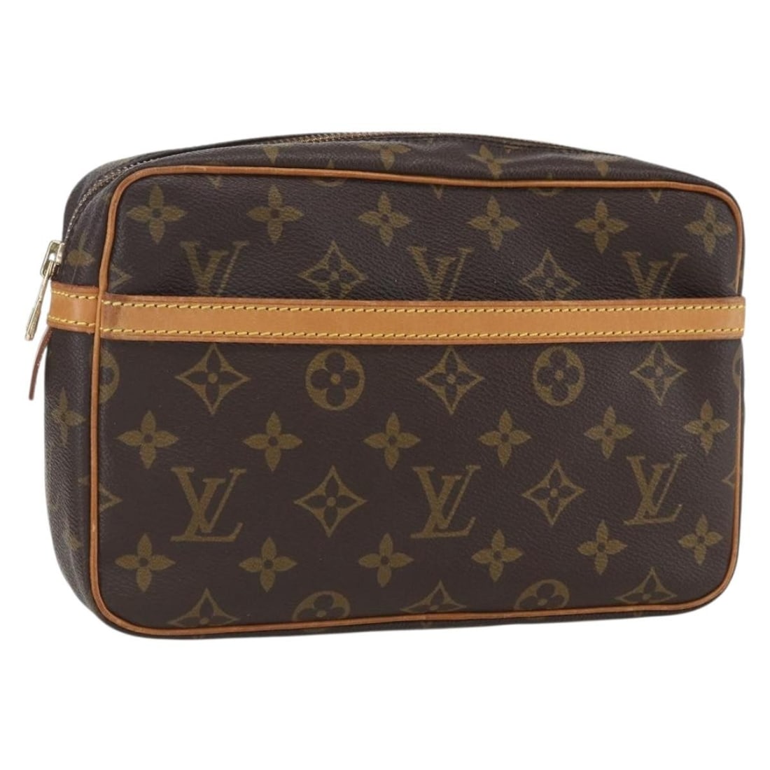 LOUIS VUITTON Monogram Compiegne 23 Clutch Bag M51847 Auth: LOUIS VUITTON Monogram Compiegne 23 Clutch Bag M51847 Auth This stunning LOUIS VUITTON Monogram Compiegne 23 Clutch Bag is a classic accessory that exudes elegance and style. Crafted from durable Mono