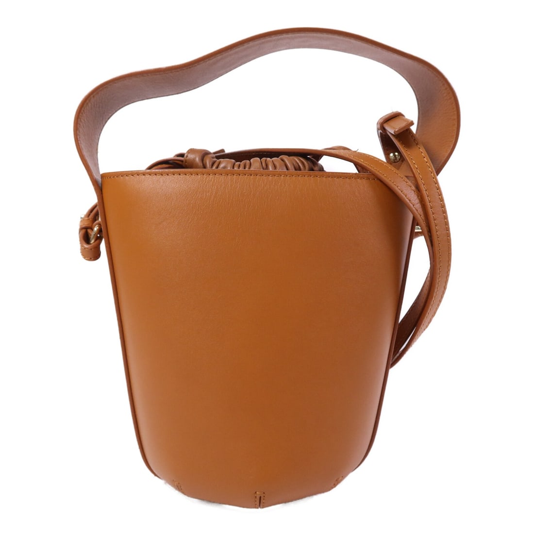 Chloe Sense Brown Calfskin Bucket Tote with Gold Hardware (1 of 16)