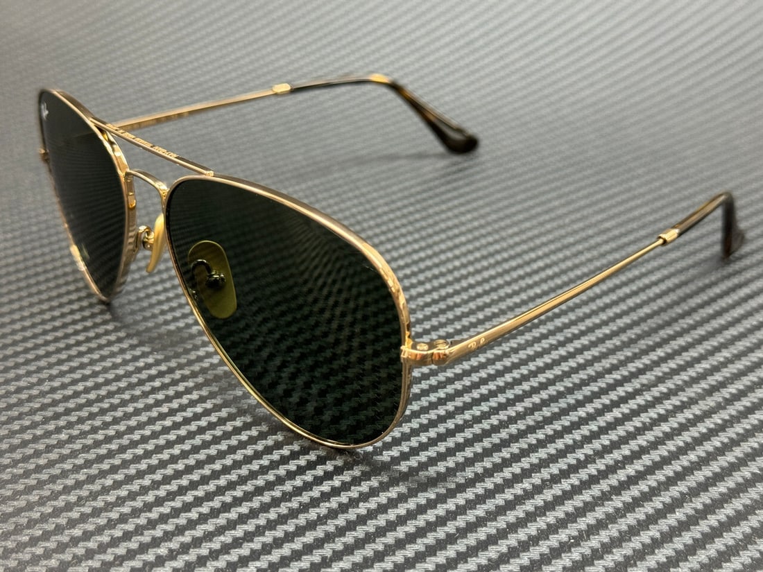 Ray-Ban RB8089 926531 Arista Gold Green Sunglasses with Authenticity Certificate (1 of 5)