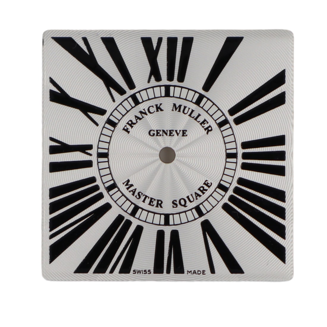 Franck Muller Master Square Silver Dial for 30-30mm Models: Franck Muller Master Square Silver Dial for 30-30mm Models This pre-owned Franck Muller Master Square dial features a stunning silver finish with Roman numeral hour markers, designed to fit 30-30mm mo