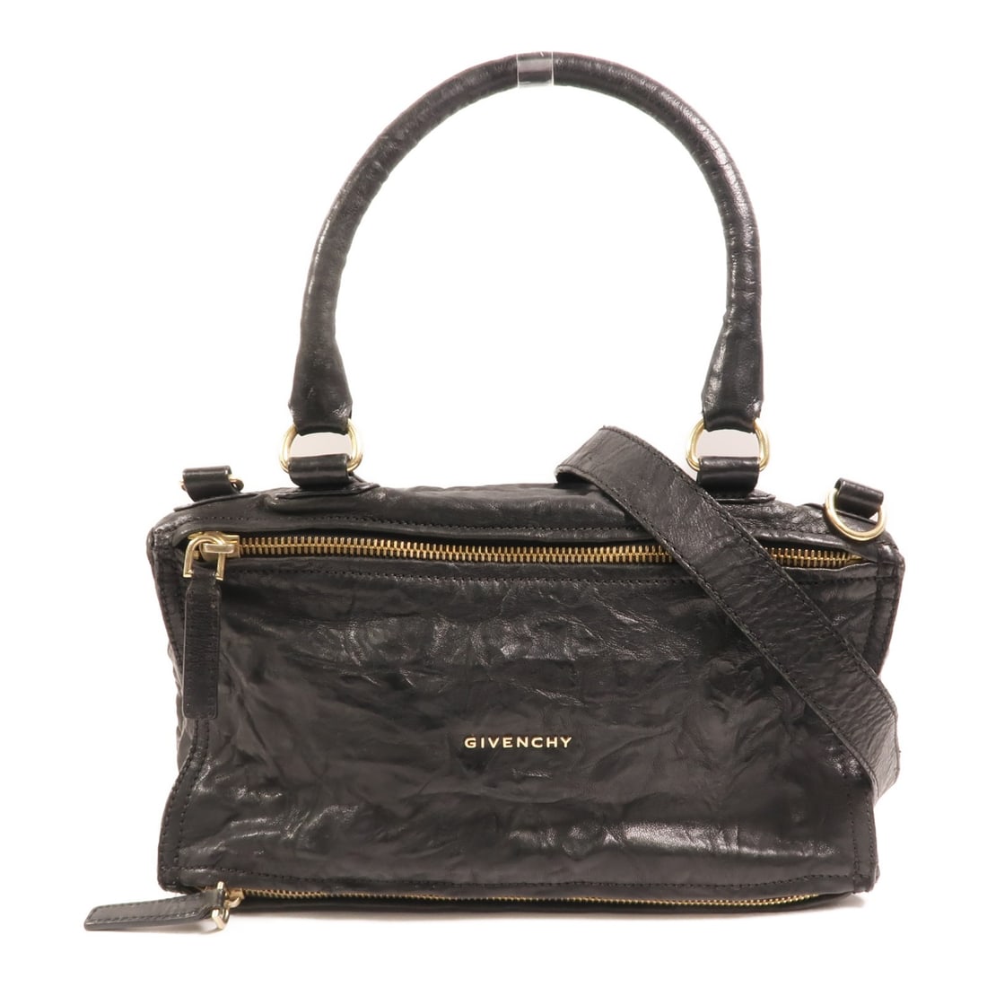 Givenchy Pandora Black Calfskin 2-Way Shoulder Bag with Gold Hardware (1 of 16)