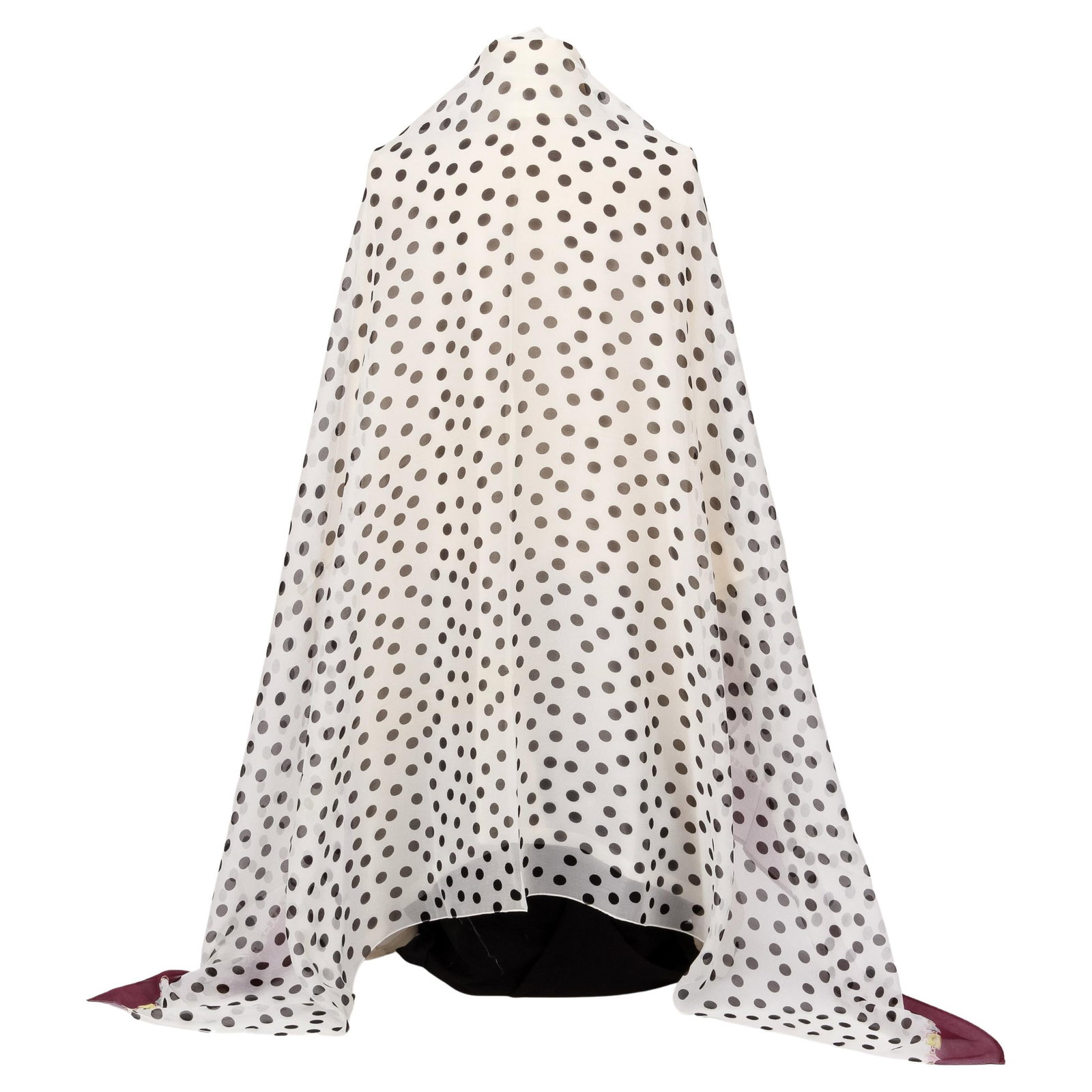 Dolce & Gabbana Oversize Silk Polka Dot Shawl 52 x 74 (1 of 4)