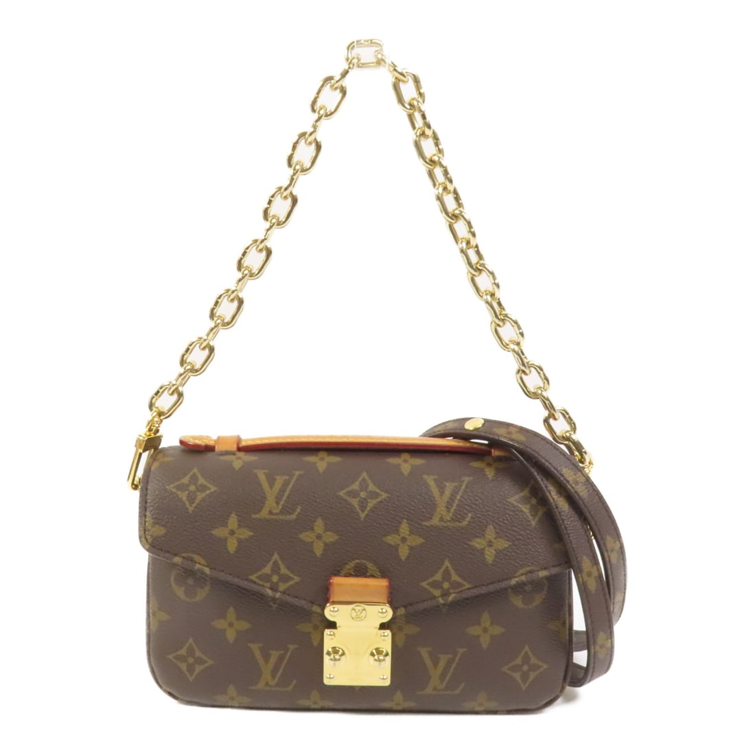 Louis Vuitton Pochette Metis East West Shoulder Bag Monogram Canvas Gold Hardware (1 of 14)