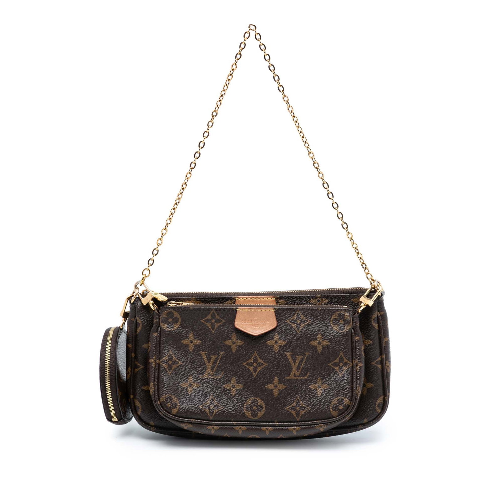 Monogram Multi Pochette Accessoires Bag with Detachable Straps by Louis Vuitton: Monogram Multi Pochette Accessoires Bag with Detachable Straps by Louis Vuitton This Louis Vuitton Monogram Multi Pochette Accessoires features a monogram canvas body with a detachable chain link stra