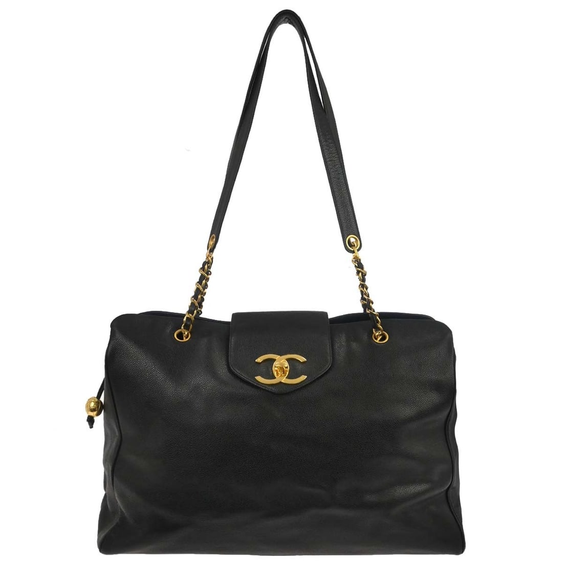 Chanel Supermodel Tote Extra Large Black Leather Shoulder Bag (1 of 15)