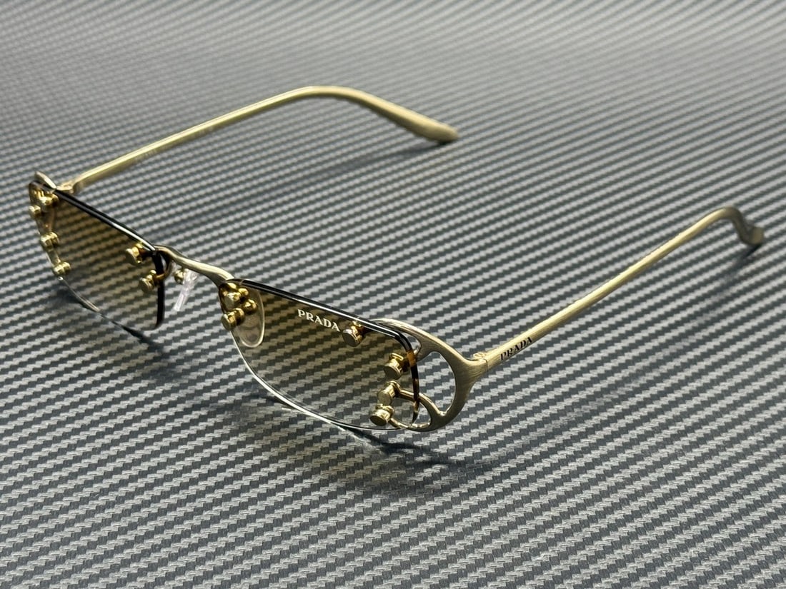 Prada PR C57S 29H30V Men's Sunglasses Pallido Nouveau Light Brown Gradient 52mm (1 of 4)