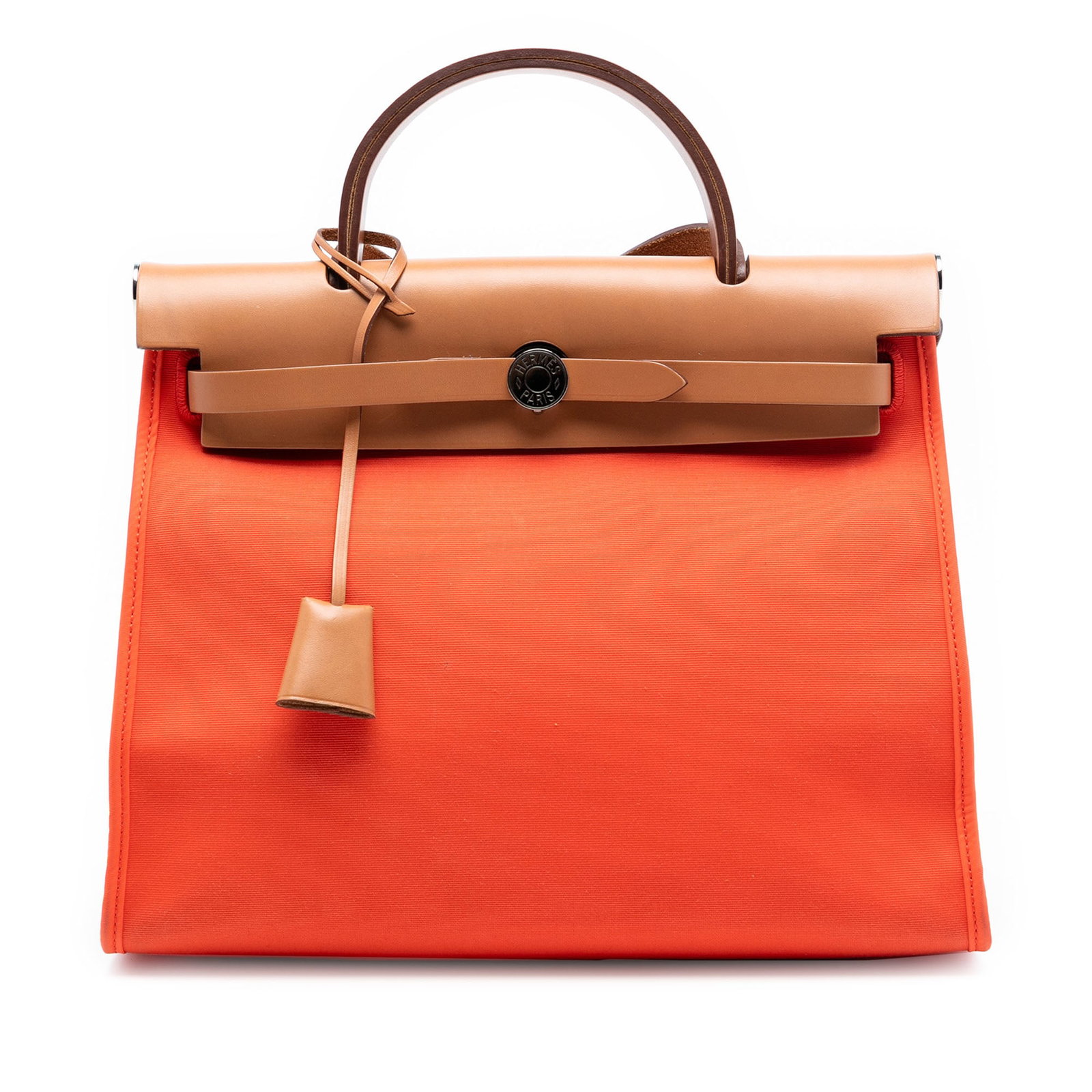 Herbag Zip 31 Orange Canvas and Leather Shoulder Bag by Hermes (1 of 8)