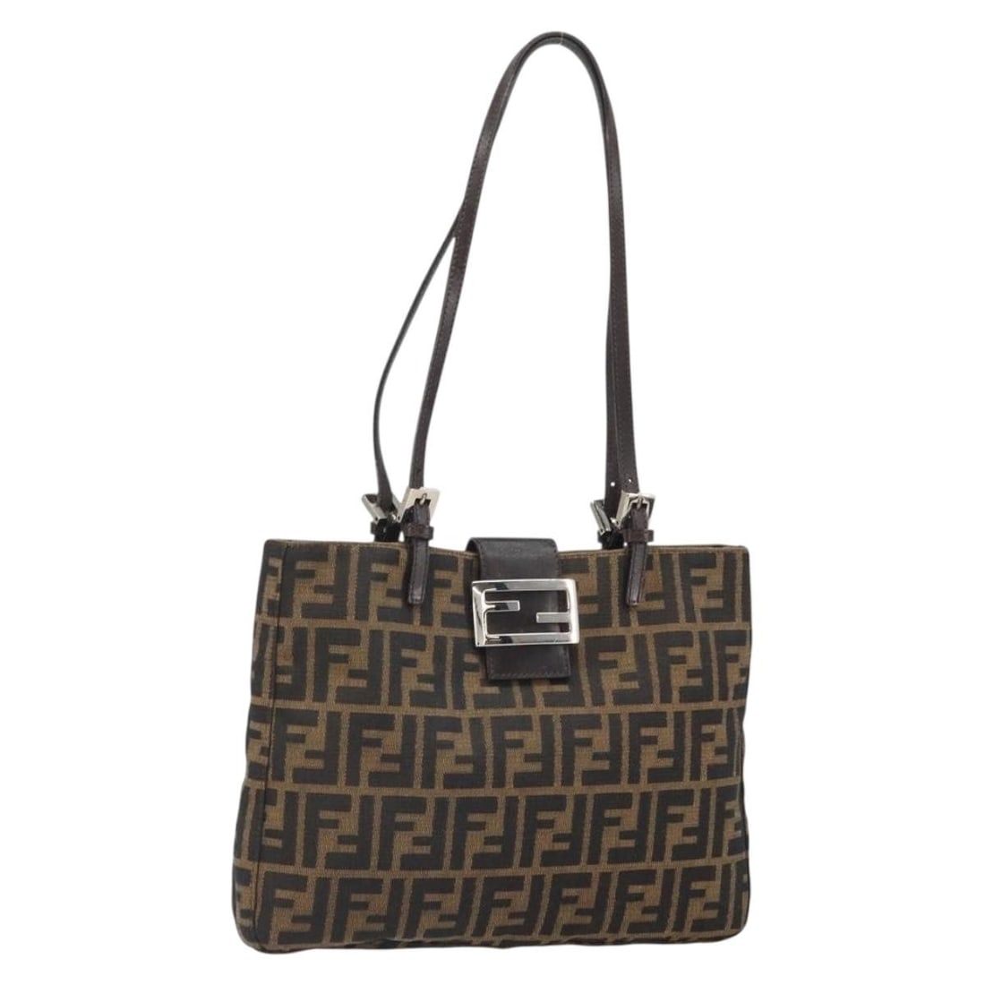 Zucca Canvas Black Brown Tote by Fendi with Dust Bag (1 of 18)