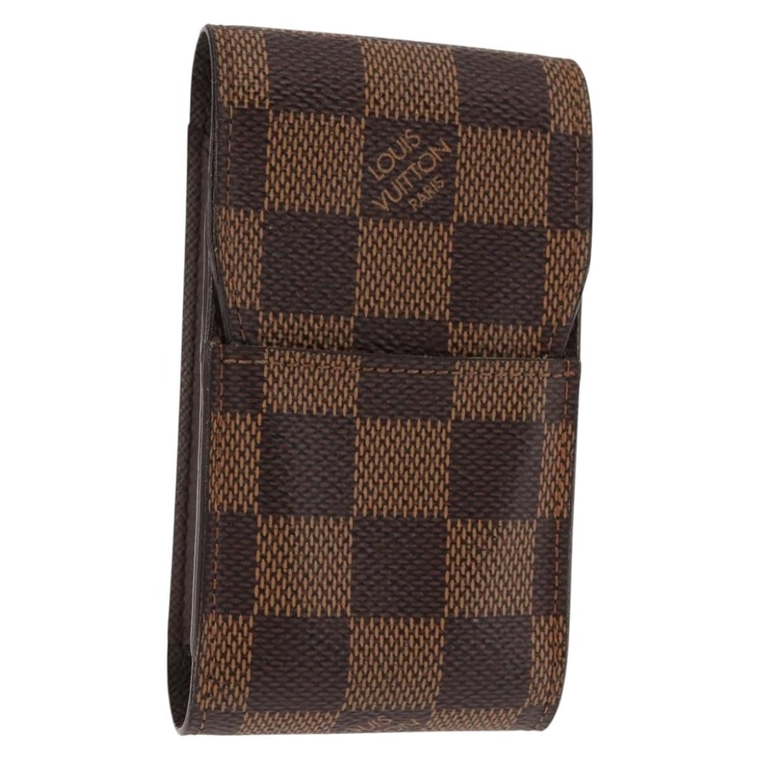 LOUIS VUITTON Damier Ebene Cigarette Case N63024 Auth France (1 of 17)
