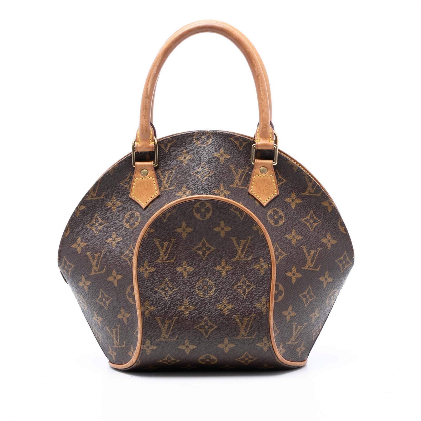 Louis Vuitton Ellipse PM Brown Monogram Canvas Handbag with Leather Handles (1 of 7)