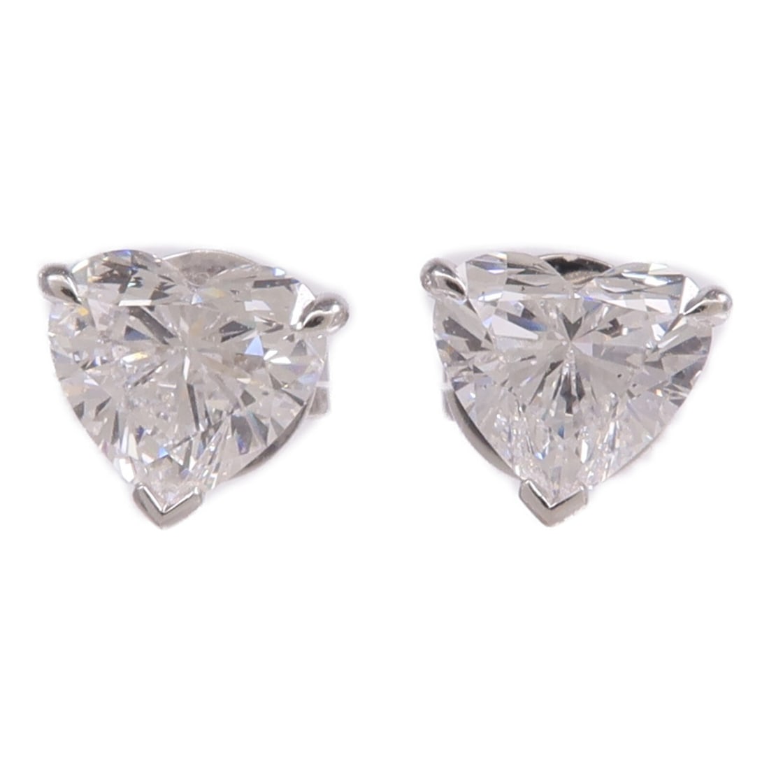 18K White Gold Pierced Earrings with Diamonds (1 of 10)