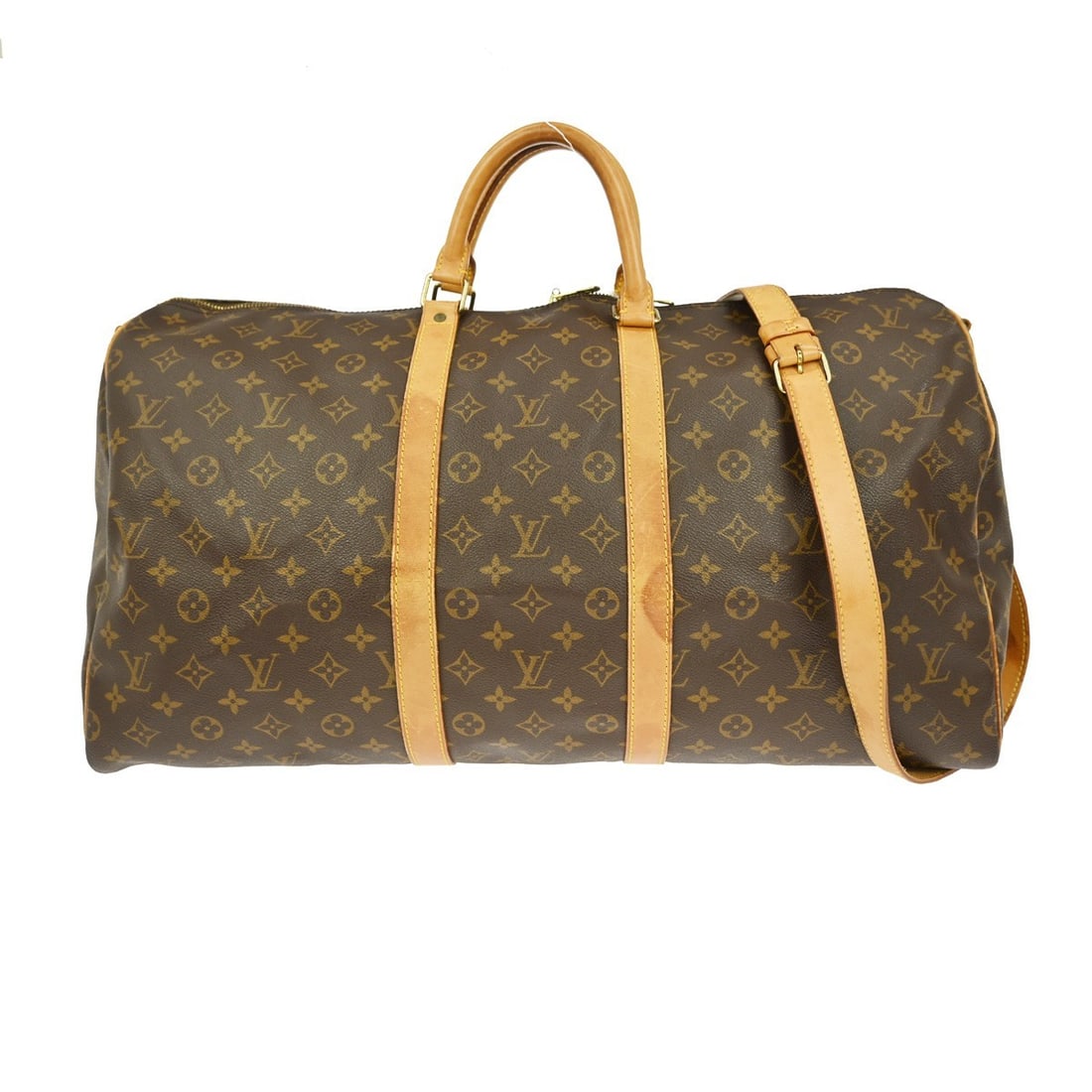 Louis Vuitton Keepall Bandouliere 55 Monogram Canvas Extra Large Travel Duffle Bag (1 of 10)