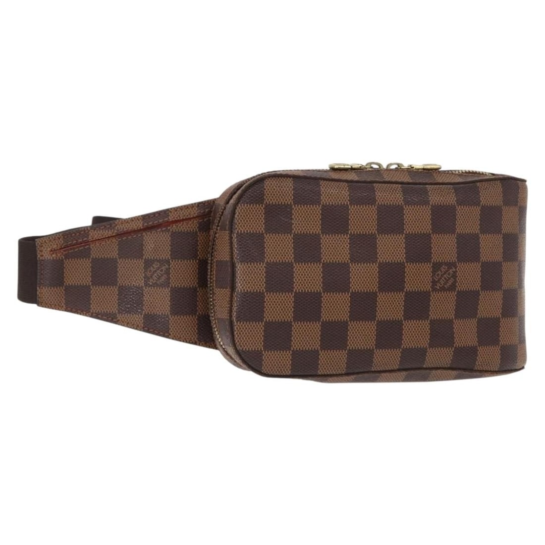 LOUIS VUITTON Damier Ebene Geronimos Shoulder Bag N51994 with Dust Bag: LOUIS VUITTON Damier Ebene Geronimos Shoulder Bag N51994 with Dust Bag This authentic Louis Vuitton Damier Ebene Geronimos Shoulder Bag is a stylish addition to any collection. Crafted from durable Da