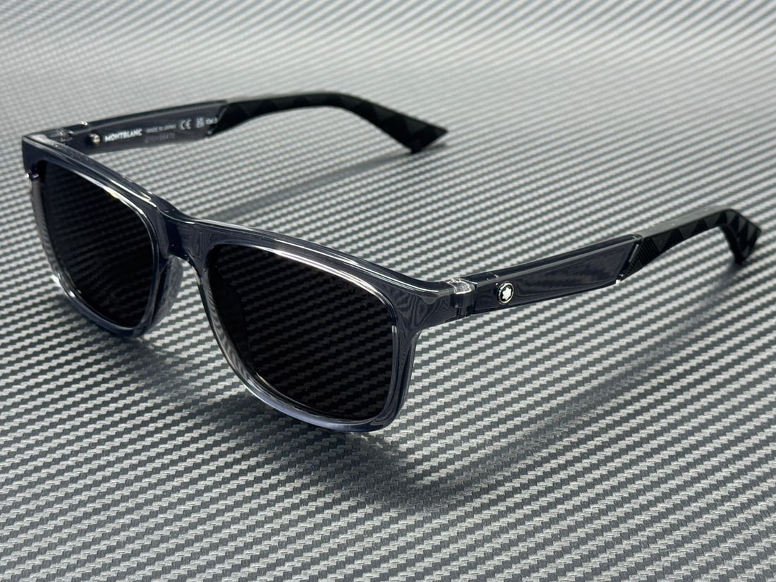 Montblanc MB0432S Grey Transparent 55mm Men's Sunglasses With Case and Certificate (1 of 4)