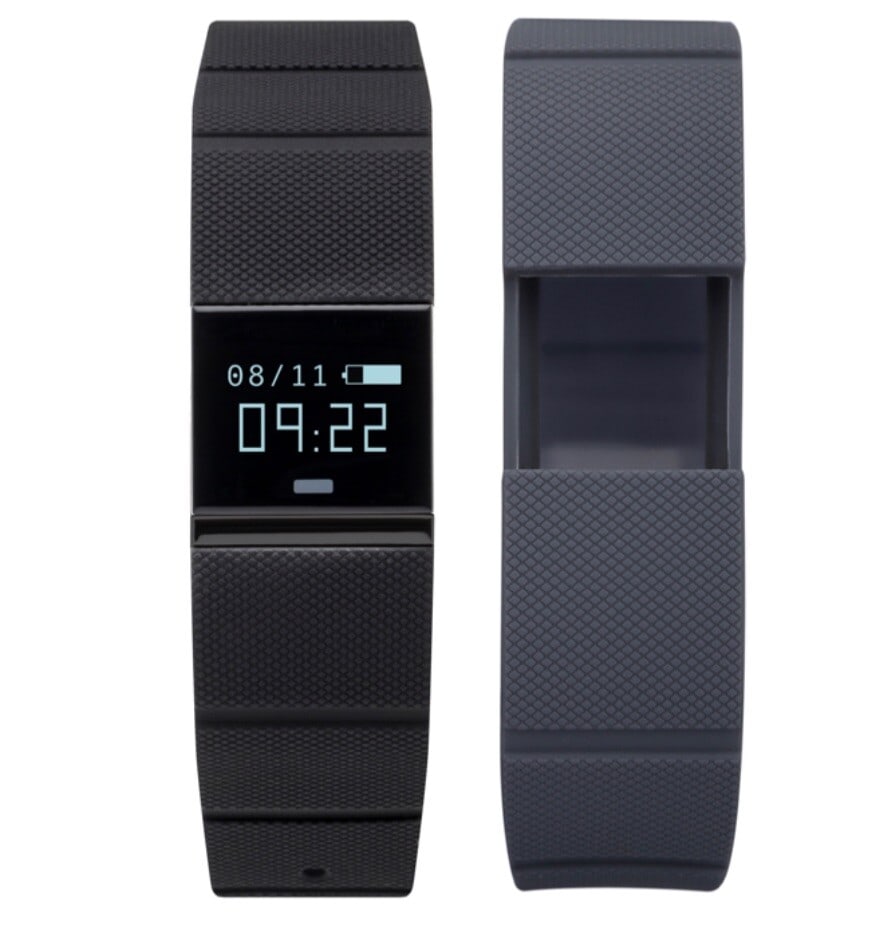 iTech Pulse Activity Tracker Grey Black Silicone Fitness Monitor (1 of 3)