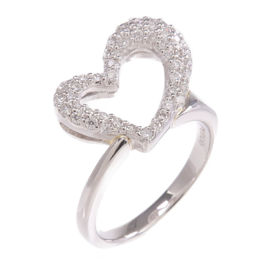 Diamond Ring in PT900 Platinum Size 5 for Women (1 of 6)