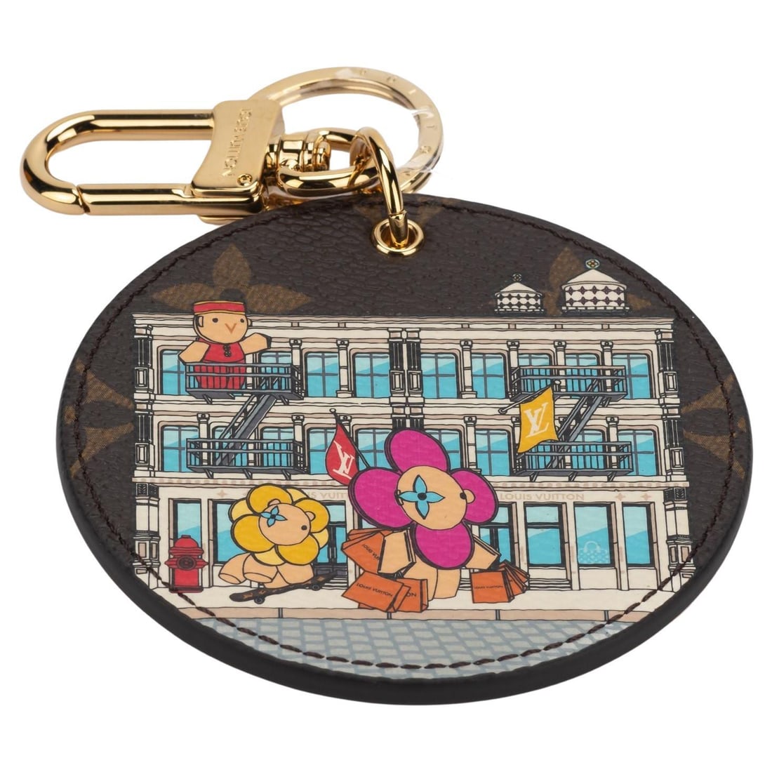 Louis Vuitton Vivienne Holidays 2022 Yellow Key Ring NIB (1 of 4)