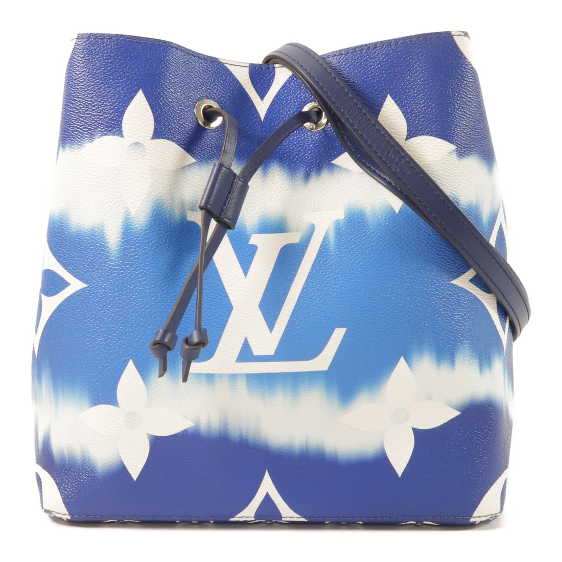 Louis Vuitton NeoNoe MM Monogram Escale Blue White Shoulder Bag M45126 (1 of 18)
