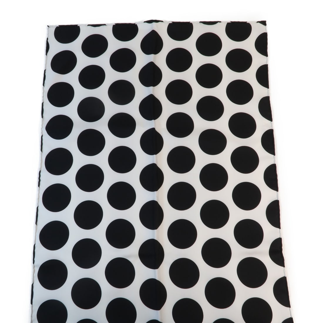 Black and White Silk Scarf by HERMES for Women (1 of 9)