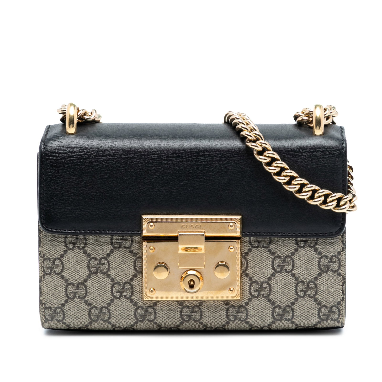 Gucci GG Supreme Padlock Small Beige Canvas Crossbody Bag (1 of 7)