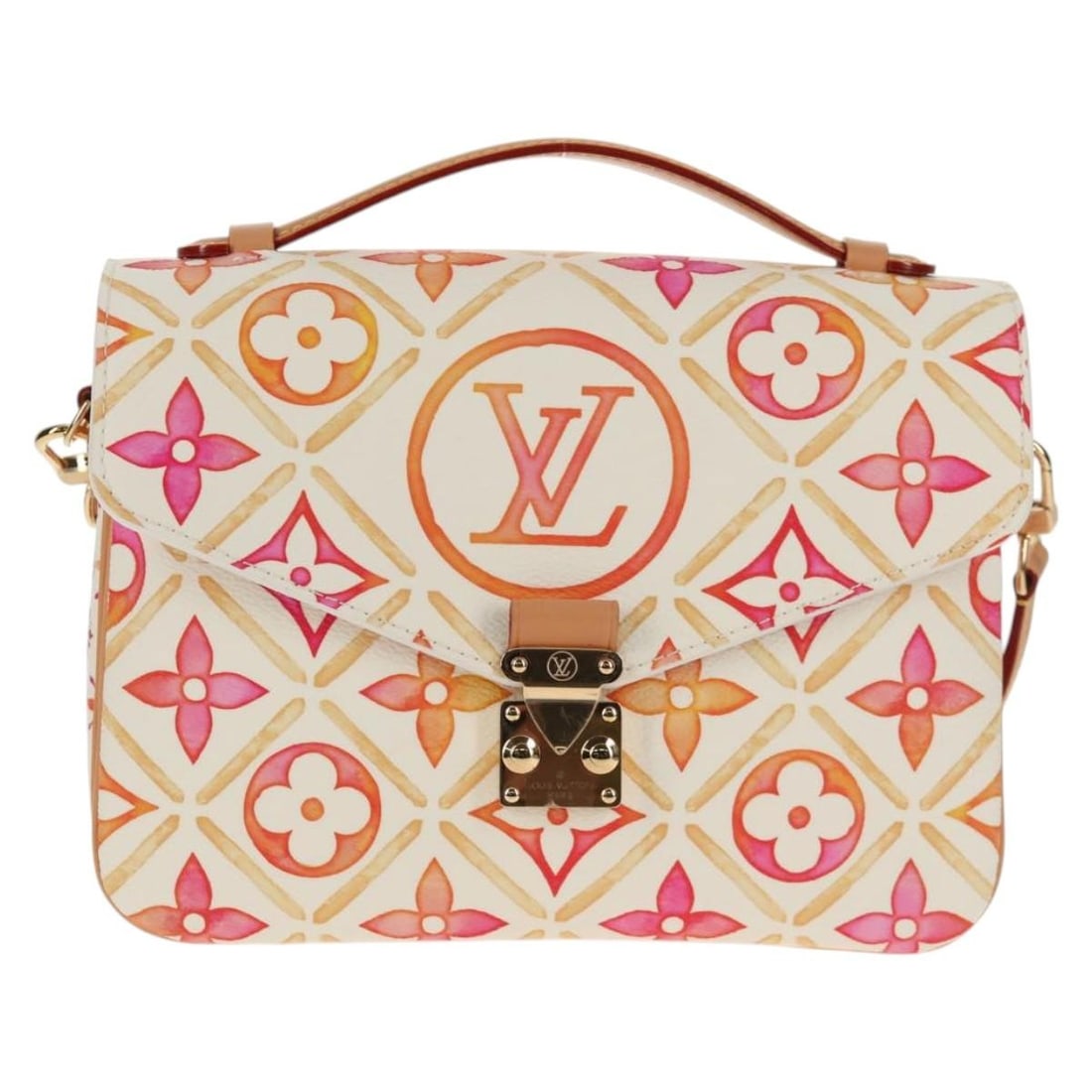 Pochette Metis canvas bag multicolor By The Pool watercolor monogram (1 of 18)