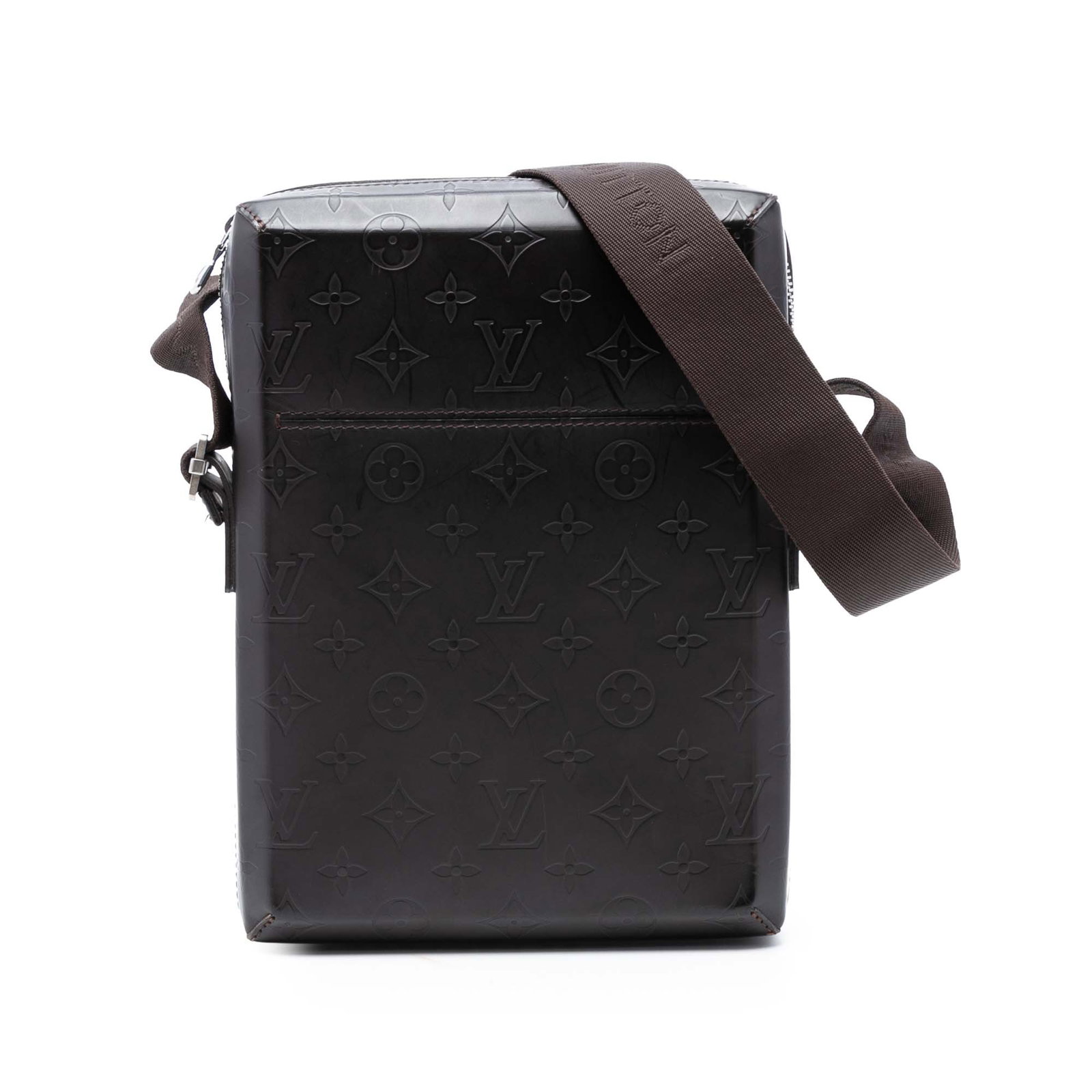 Brown Leather Bobby Bag by Louis Vuitton Monogram Glace Collection (1 of 7)