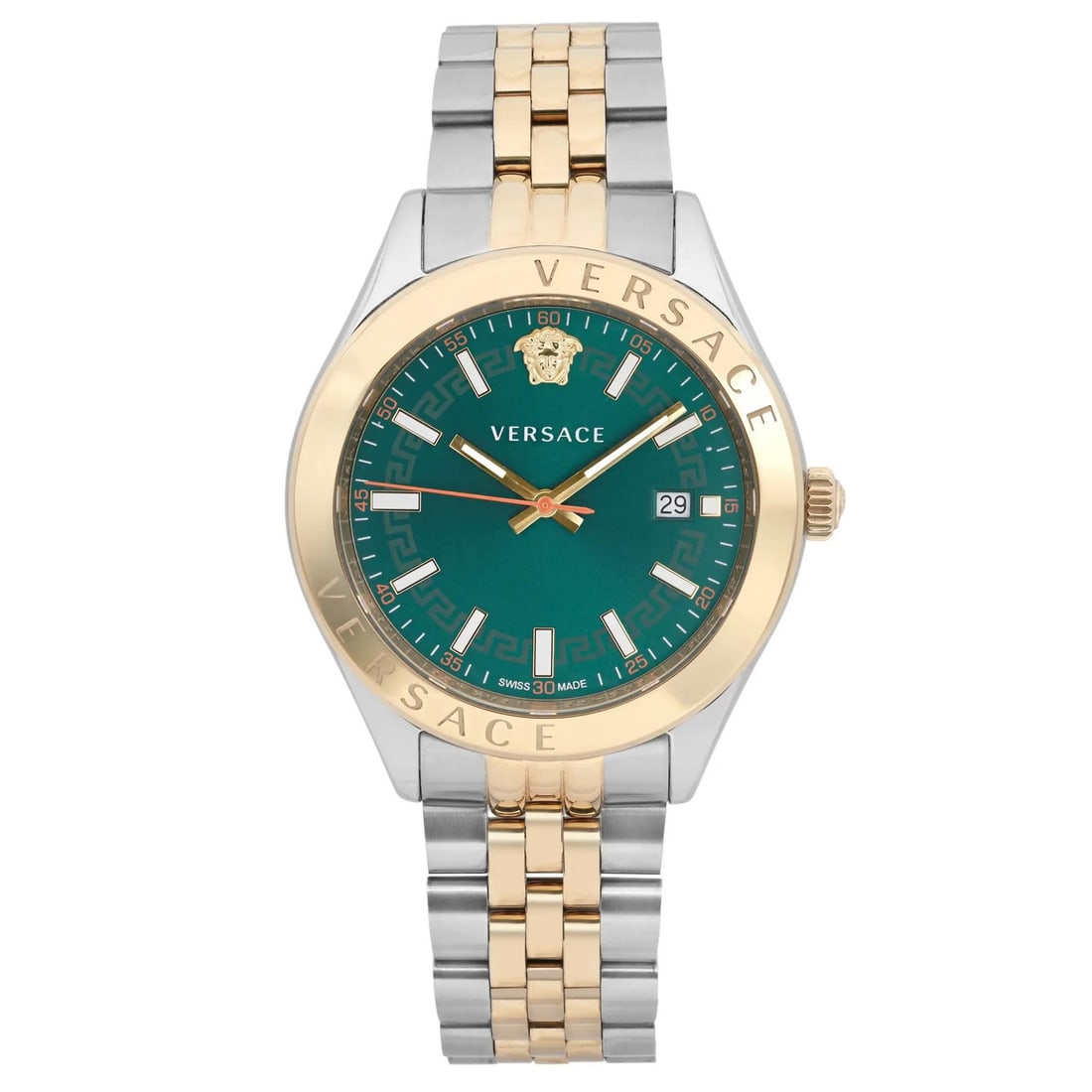 Versace Hellenyium Green Dial Men's Stainless Steel Quartz Wristwatch VEVK00620 (1 of 7)