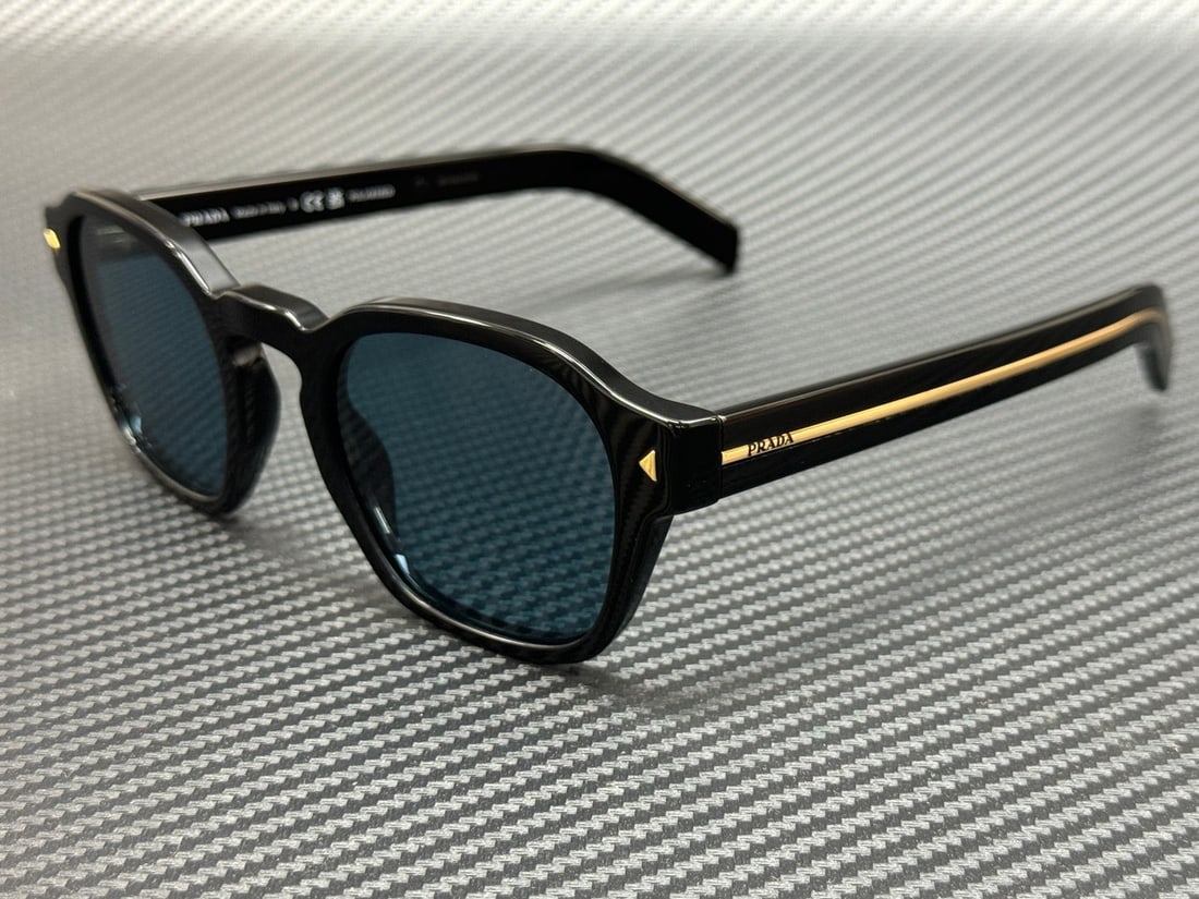 PRADA PR A16S 16K04D Black Green Polarized Unisex Sunglasses with Authenticity (1 of 5)