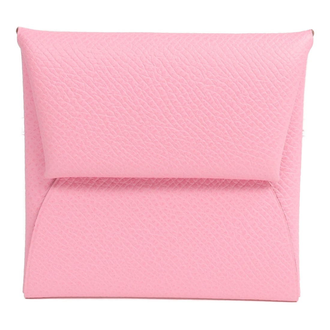 Rose Azalee Epsom Leather Bastia Coin Purse with Palladium Hardware by Hermes (1 of 14)