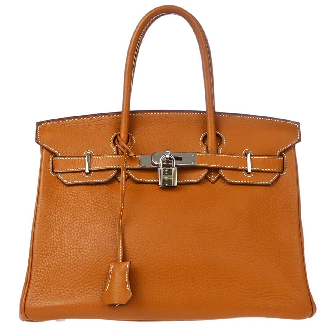 Hermes Gold Togo Birkin 30 Handbag with Silver Hardware (1 of 10)