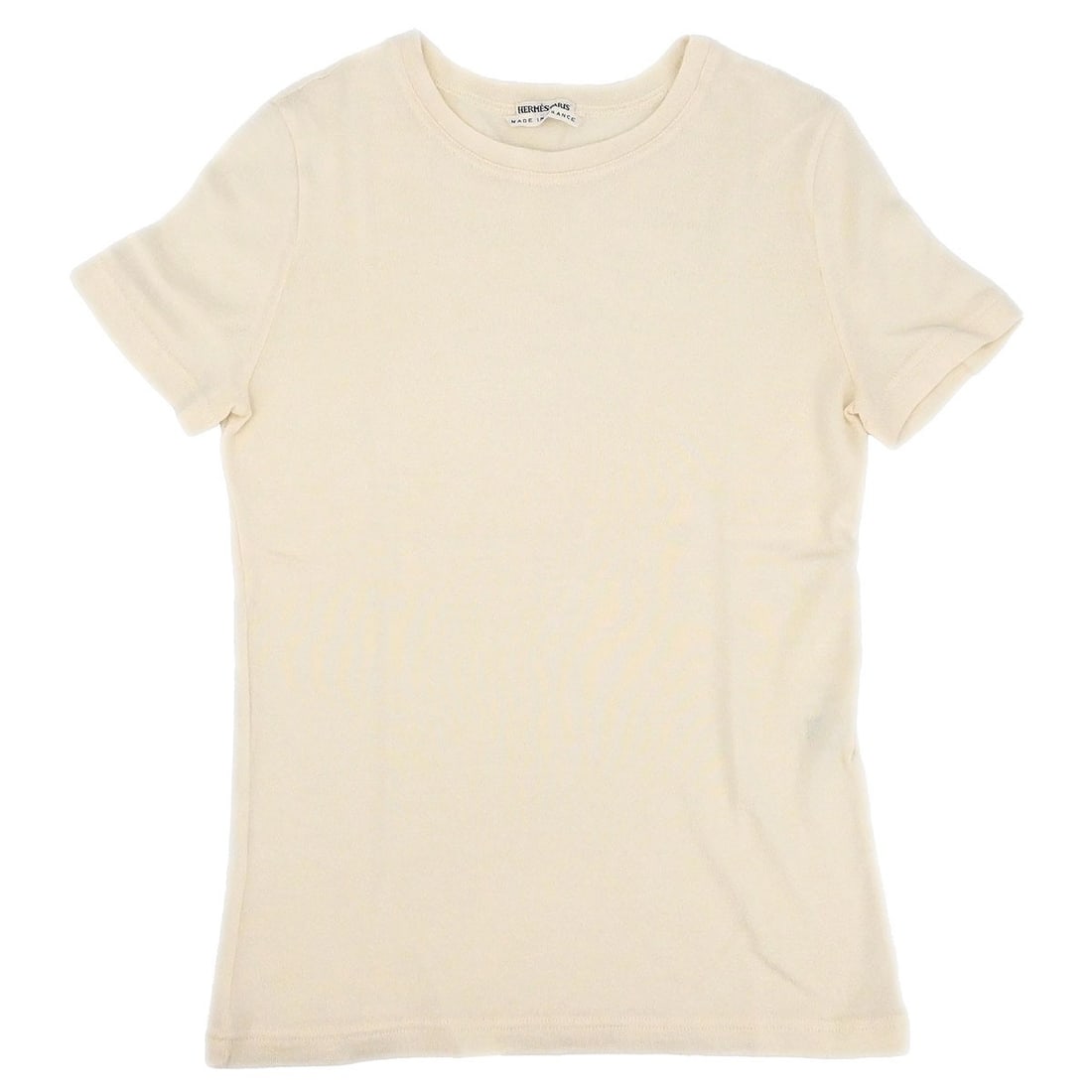 Hermes Women's Vintage Off-white Cashmere Silk Summer Tee Size 36 (1 of 11)