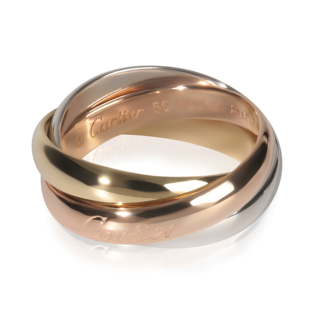 Trinity Collection Women's 18k Three Tone Gold Ring with Original Box (1 of 5)