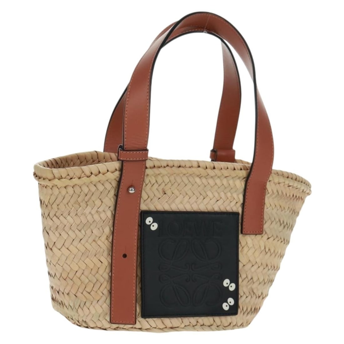 Loewe Studio Ghibli Totoro Soot Sprites Wood Tote Bag Beige Silver: Loewe Studio Ghibli Totoro Soot Sprites Wood Tote Bag Beige Silver This LOEWE x Studio Ghibli My Neighbor Totoro Soot Sprites tote bag features a unique beige and silver exterior crafted from wood. De