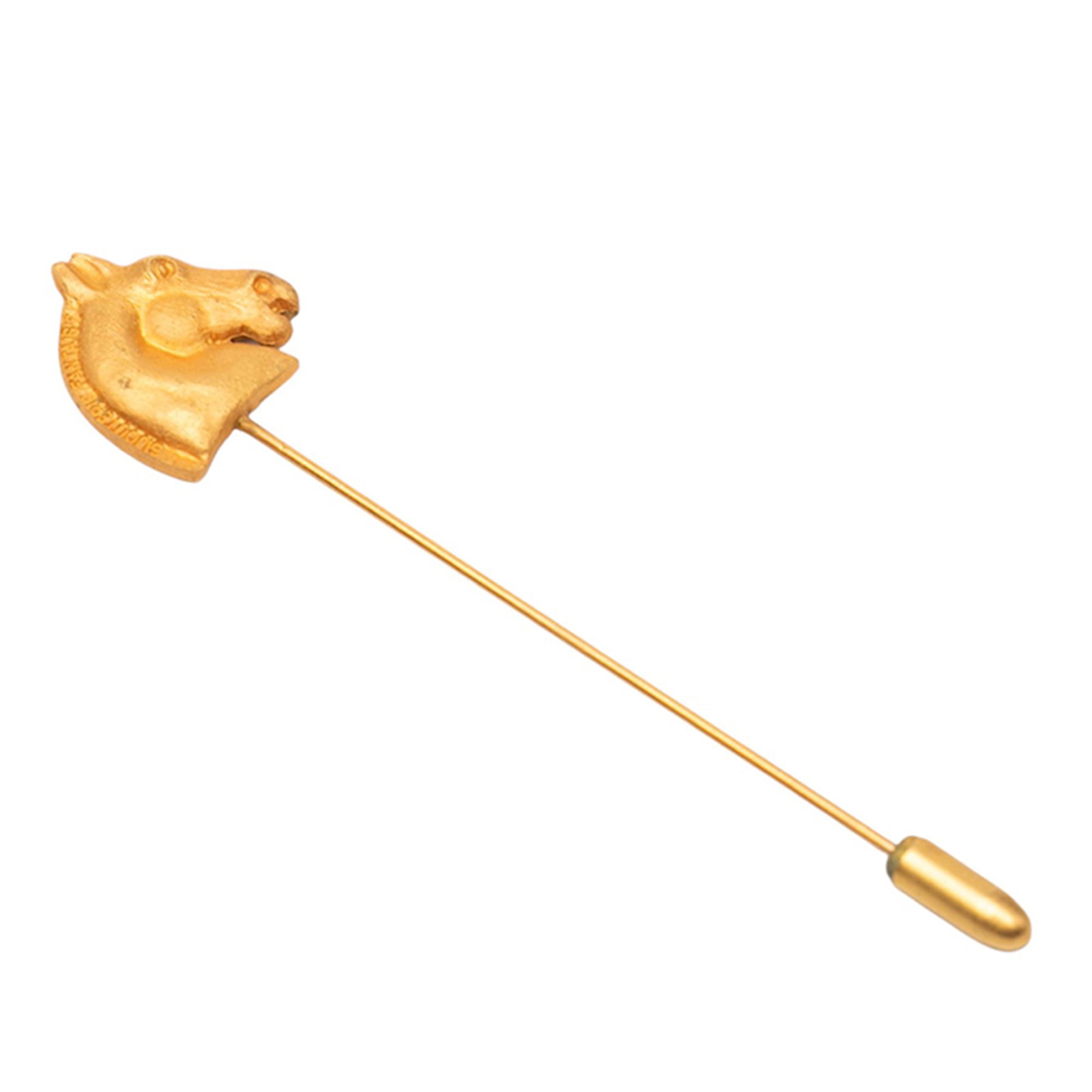 Gold Tone Horse Brooch by Hermes Bijouterie Fantaisie Collection (1 of 4)