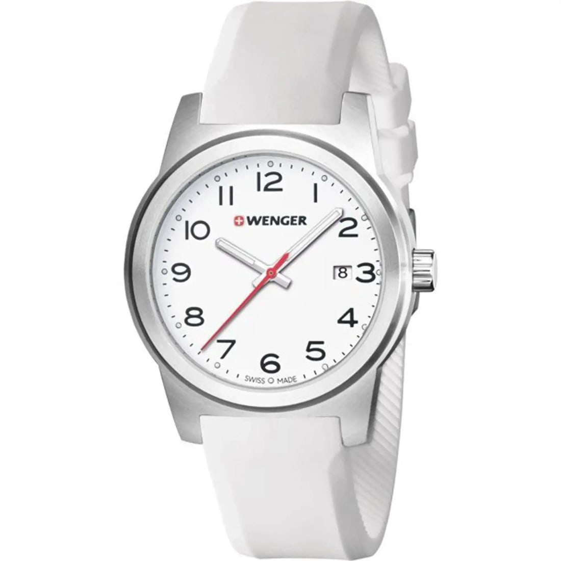 Wenger Avenue Men's Quartz Watch 41mm White Dial Stainless Steel 0441.147 (1 of 5)