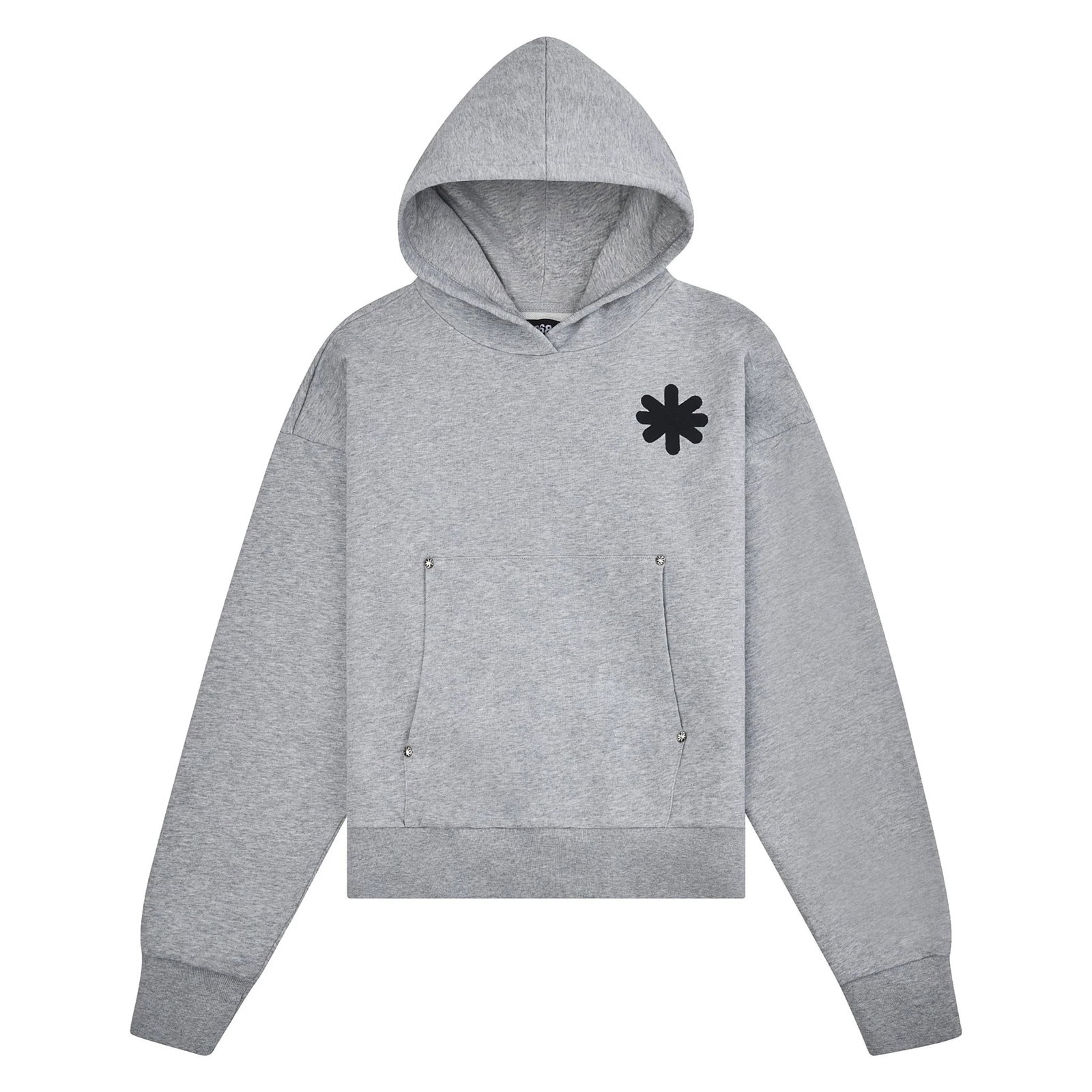 Grey Hoodie with Lost Shdws Logo Single Layer Design XL (1 of 1)