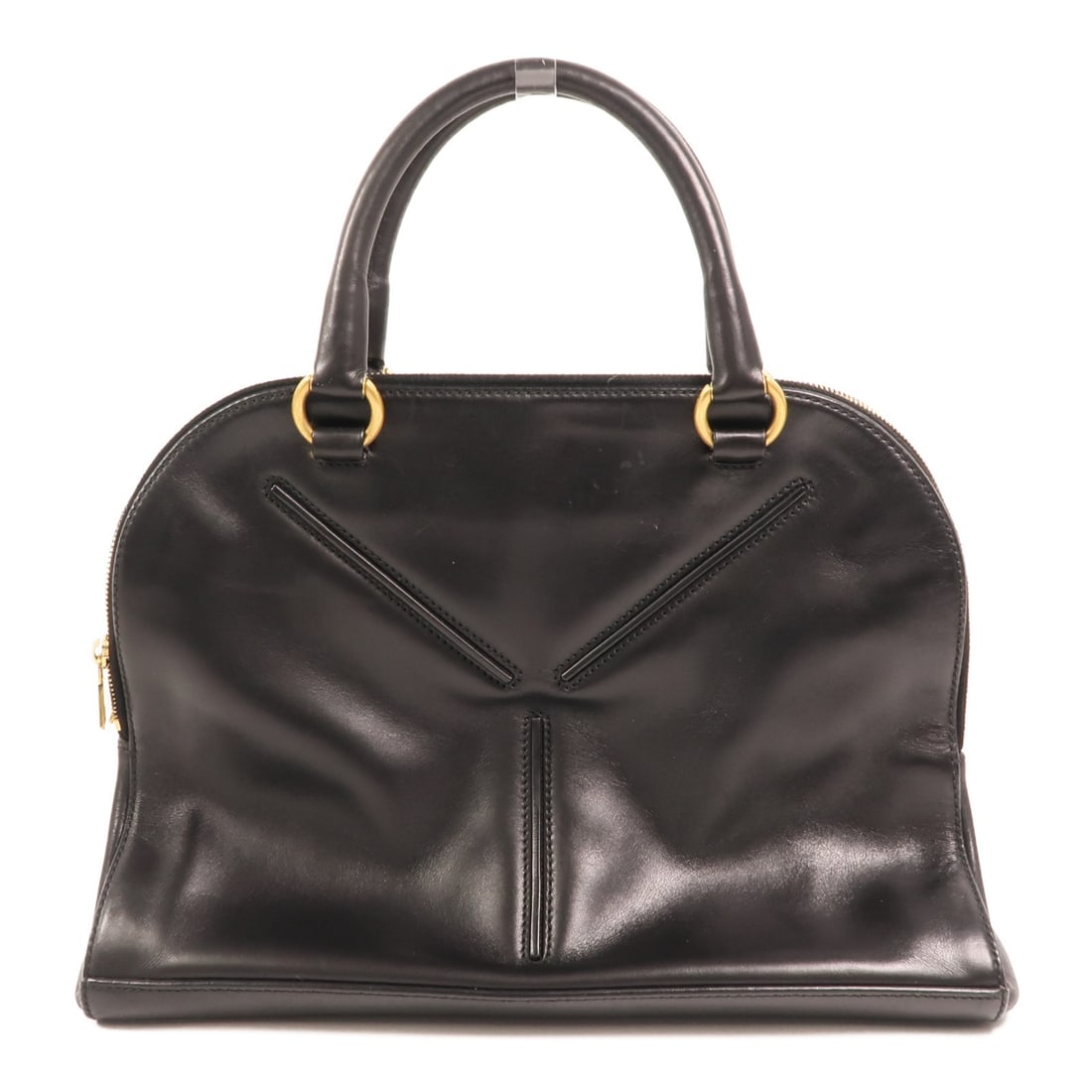 Saint Laurent Rive Gauche 32 Black Lambskin Leather Women's Tote (1 of 14)