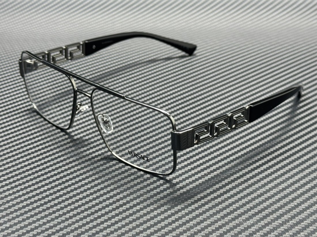 Versace VE1308 1000 Gunmetal 58mm Men's Eyeglass Frames with Case (1 of 4)