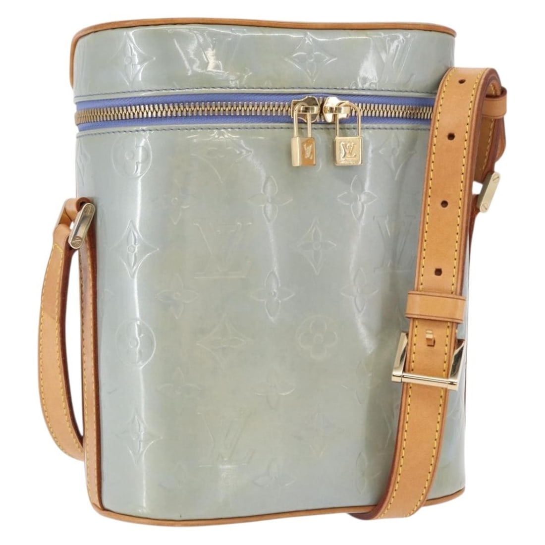 Louis Vuitton Purple Patent Leather Sullivan Purse 18cm x 21.5cm x 7.5cm (1 of 18)