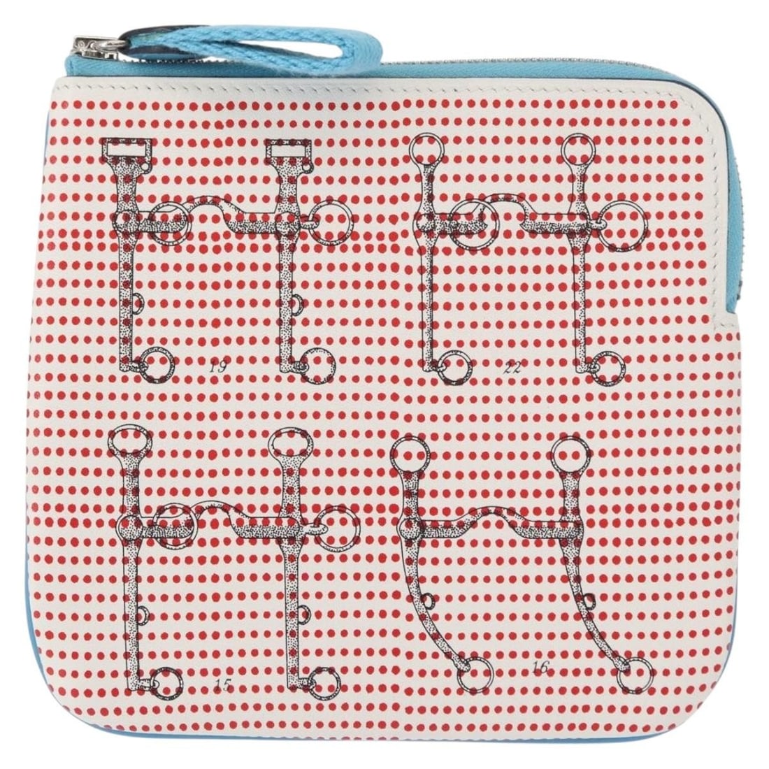 Hermes Carre Pocket Pouch Multicolour Leather Printed Design (1 of 18)