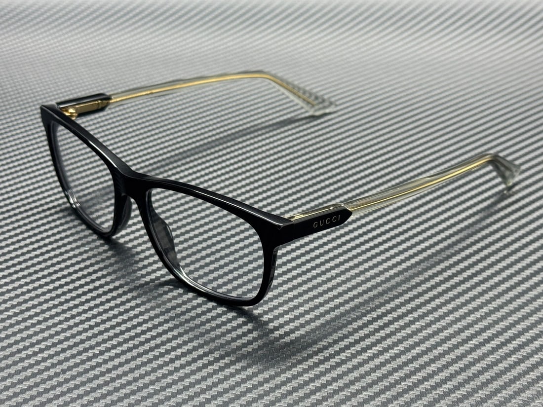 GUCCI GG0490O 005 Black Designer Eyeglasses Frame 53mm (1 of 5)
