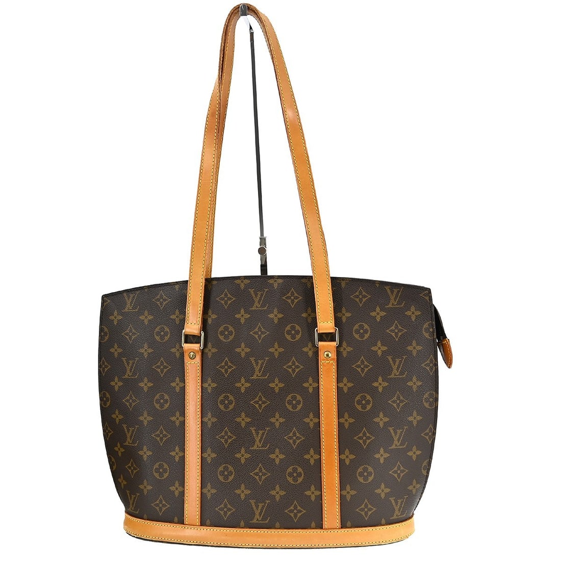 Louis Vuitton Babylone Monogram Canvas Large Tote Bag Brown M51102: Louis Vuitton Babylone Monogram Canvas Large Tote Bag Brown M51102 This Louis Vuitton Babylone tote bag features the iconic Monogram canvas leather exterior with beige leather double handles. The larg