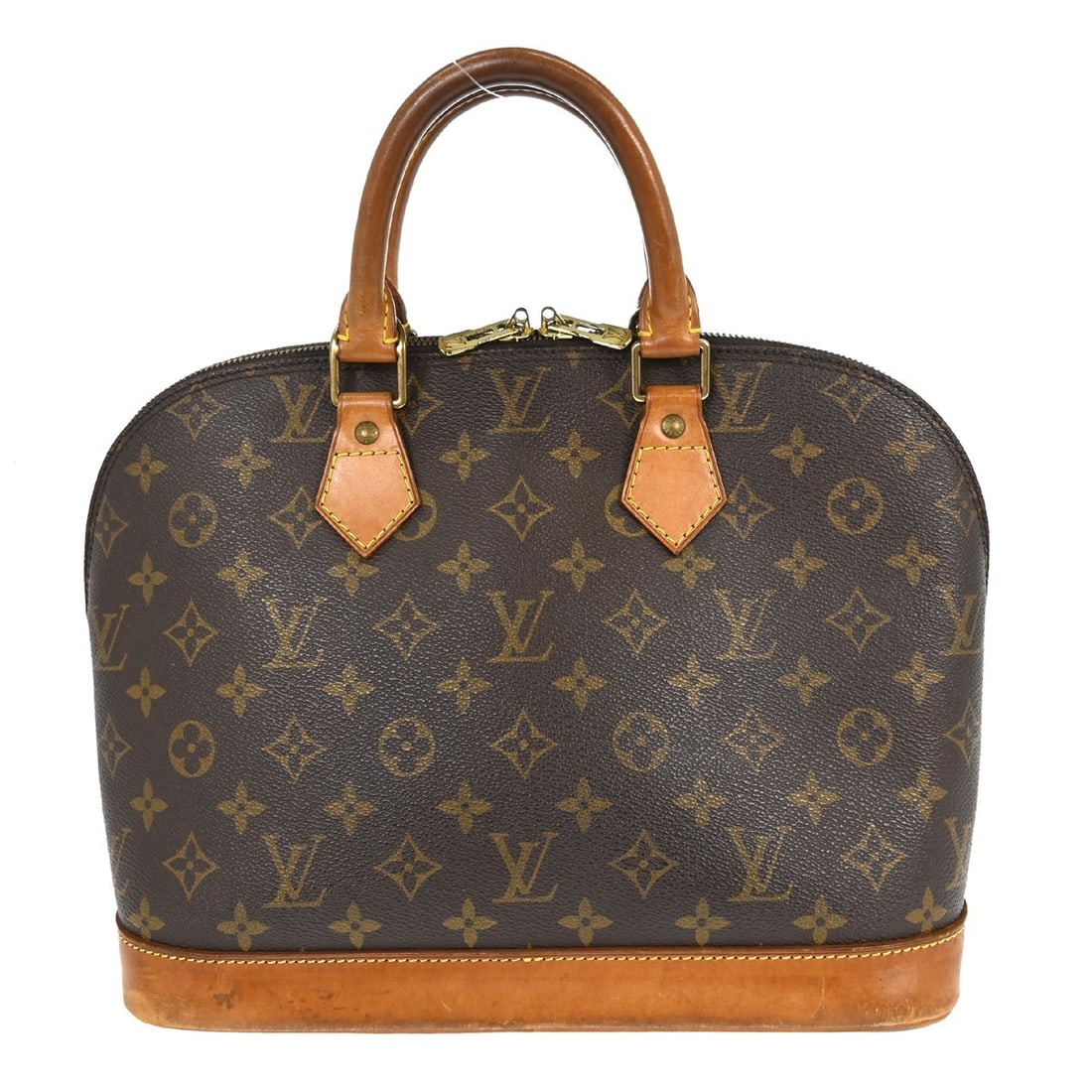 Louis Vuitton Alma Monogram Canvas Medium Brown Handbag Double Handles (1 of 15)