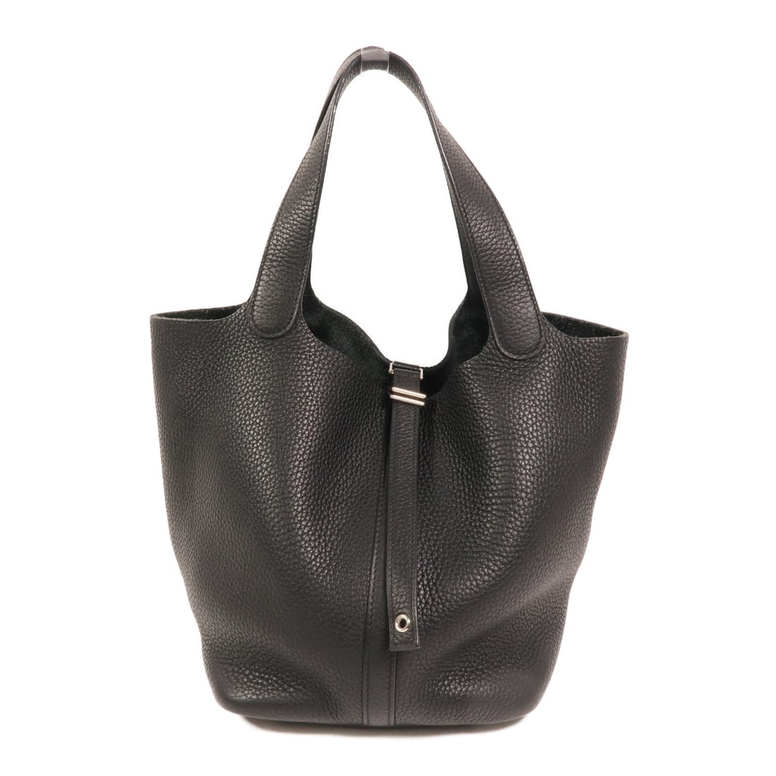Hermes Picotin MM Black Clemence Leather Calfskin Tote Handbag (1 of 15)