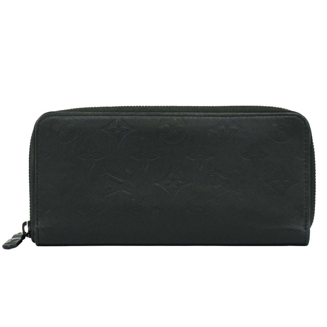 Louis Vuitton Black Monogram Shadow Zippy Wallet Vertical Leather (1 of 10)