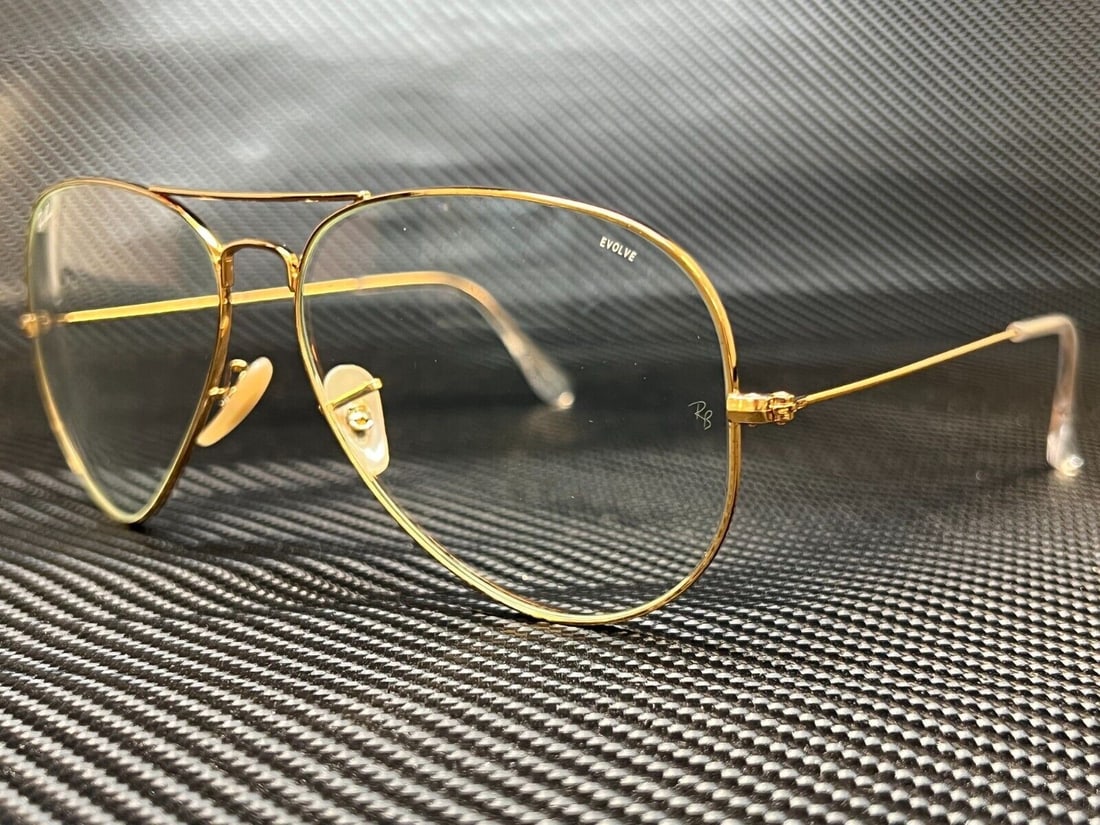 Ray Ban RB3025 Gold Aviator Sunglasses 55mm Unisex with Case (1 of 5)