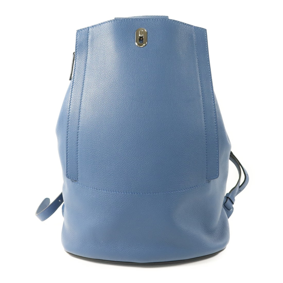 Hermes GR24 Blue Evercolor Leather Backpack with Palladium Hardware (1 of 18)