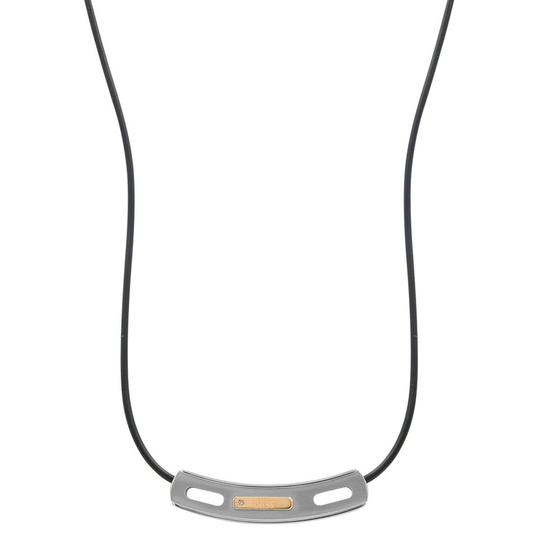 Bliss by Damiani Diamond Necklace 18K Rose Gold Titanium 20 Inch Pendant (1 of 5)