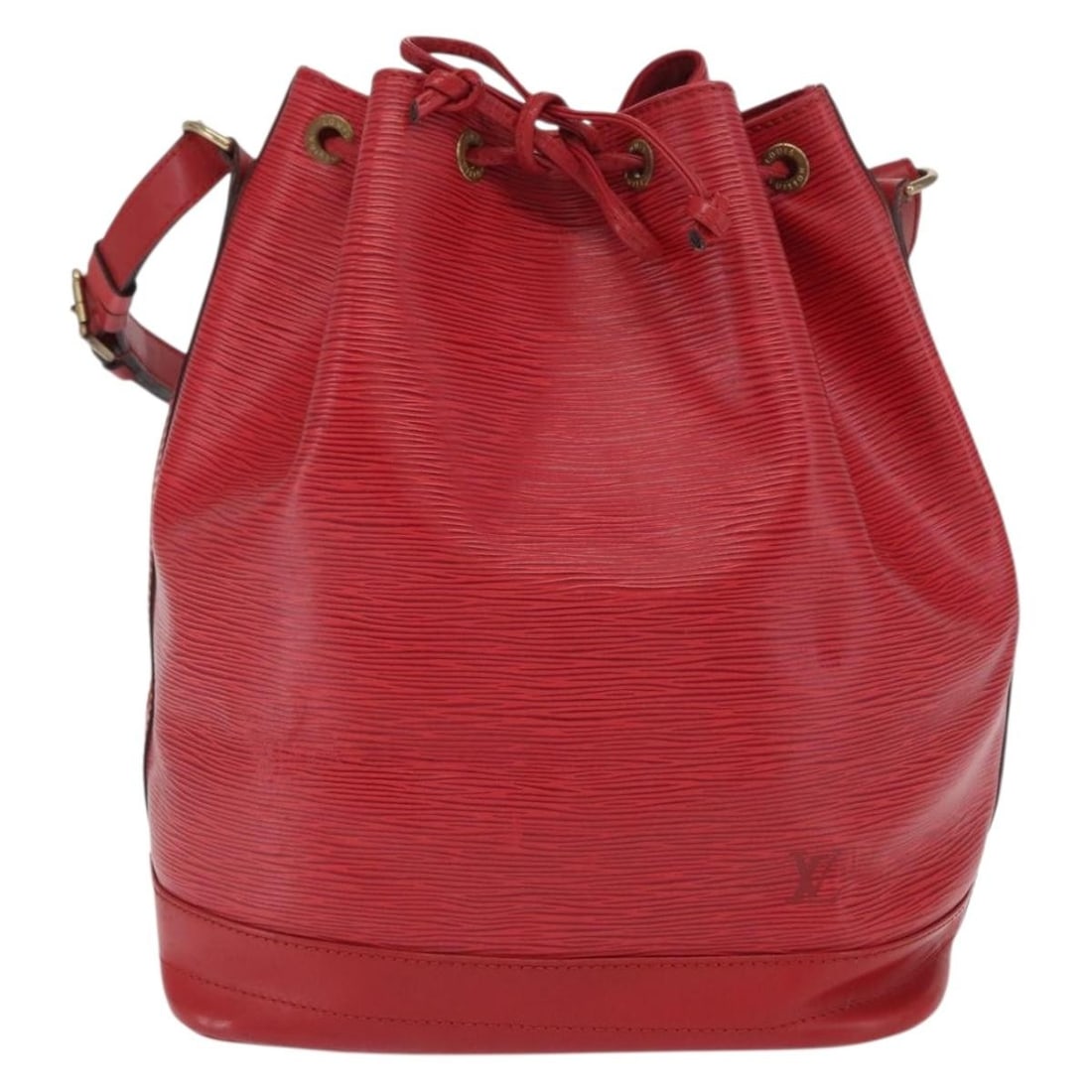 Louis Vuitton Noe Red Leather Shoulder Bag 27cm by 34cm by 19.5cm (1 of 18)